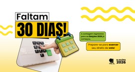 A votação será realizada das 8h às 17h, pelo horário de Brasília