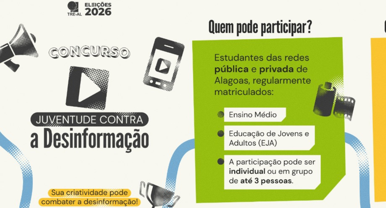 A iniciativa tem como objetivo incentivar estudantes alagoanos a produzirem conteúdos educativos...