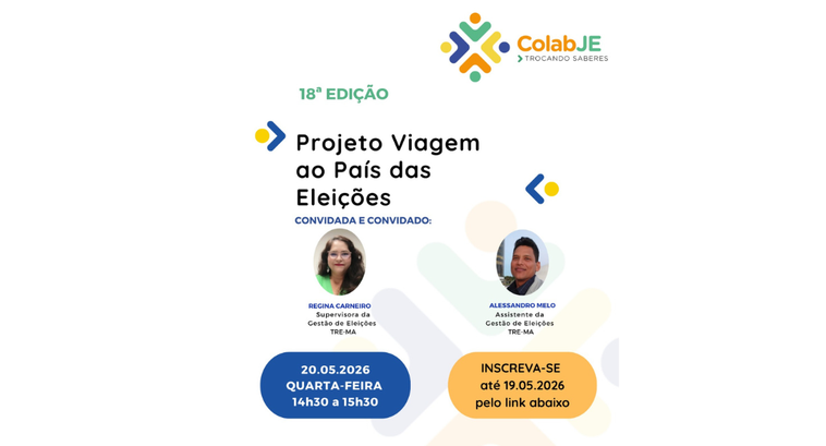 ColabJE: 18ª edição discutirá planejamento lúdico e coletivo das eleições