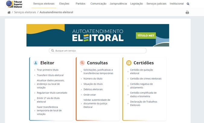 Justiça Eleitoral lança novo layout do Autoatendimento Eleitoral Justiça Eleitoral lança novo layout do Autoatendimento Eleitoral