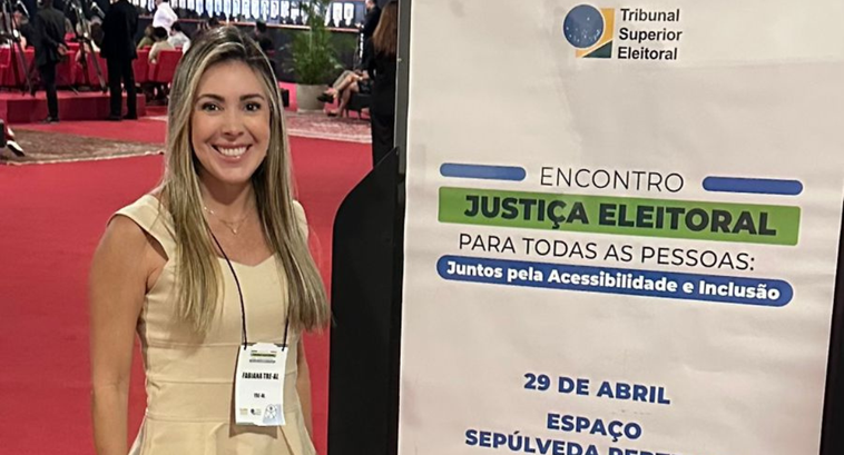 Servidora do TRE-AL participa de encontro no TSE para debater inclusão e acessibilidade no proce...