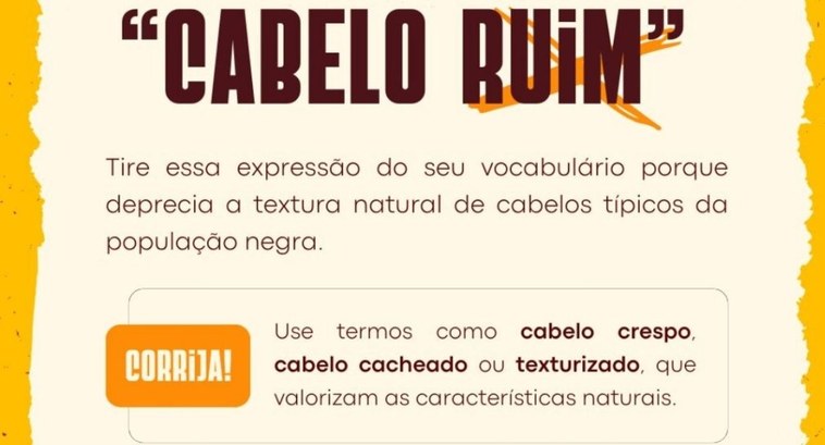 TRE-AL - CABELO RUIM “Cabelo ruim”? Que expressão mais ultrapassada!