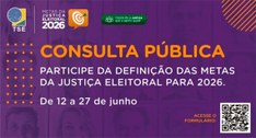 Participe da consulta pública para a definição das Metas da Justiça Eleitoral para 2026