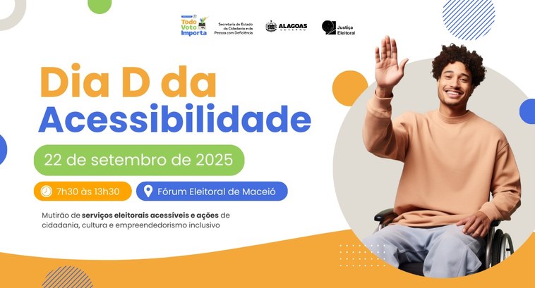 Ação de atendimento a eleitores com deficiência acontece na próxima segunda (22)