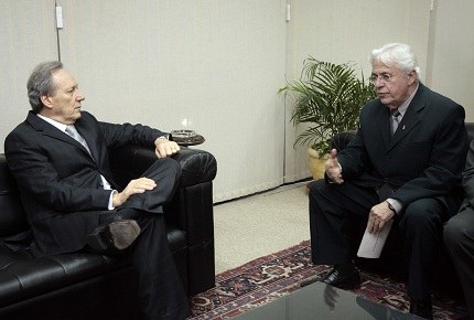 TRE-AL Encontro Do Desembargador Orlando Manso com Ministro Ricardo Lewandowski em Brasília.