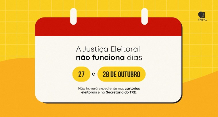 TRE-AL - Imagem feriado Servidor Servidor Público Feriado