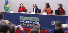 Ministra Cármen Lúcia apresenta a logomarca oficial das Eleições 2026