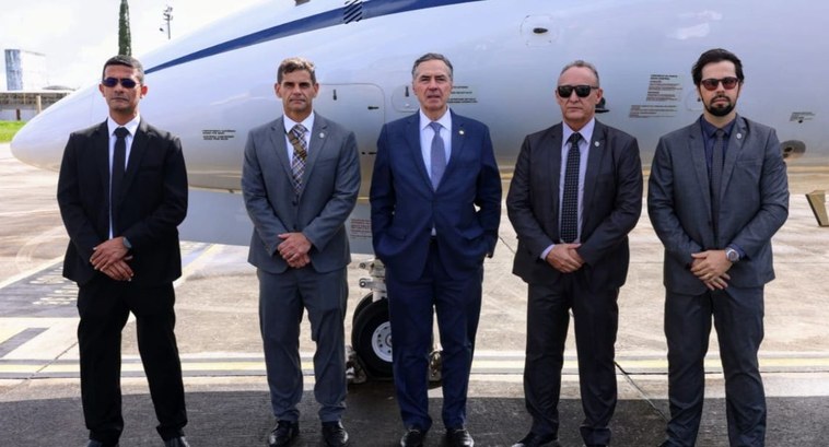 TRE-AL: MINISTRO BARROSO TRE-AL integra segurança institucional durante visita do Ministro Barroso a Alagoas
