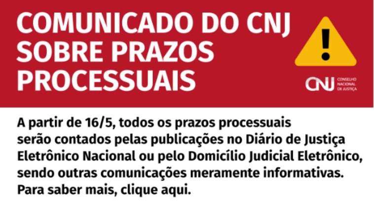TRE-AL: PRAZOS CNJ alerta tribunais sobre novas regras de contagem de prazos processuais