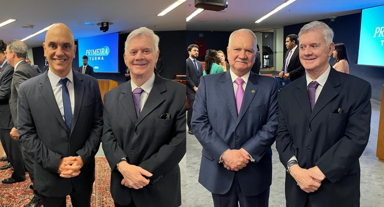 Presidente do TRE prestigia posse no STF e participa de reunião com novos dirigentes