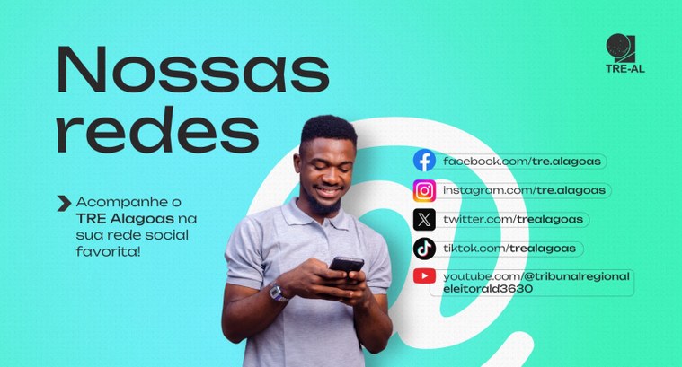 TRE-AL: REDE SOCIAL Você já conhece os perfis oficiais do TRE-AL nas redes sociais?