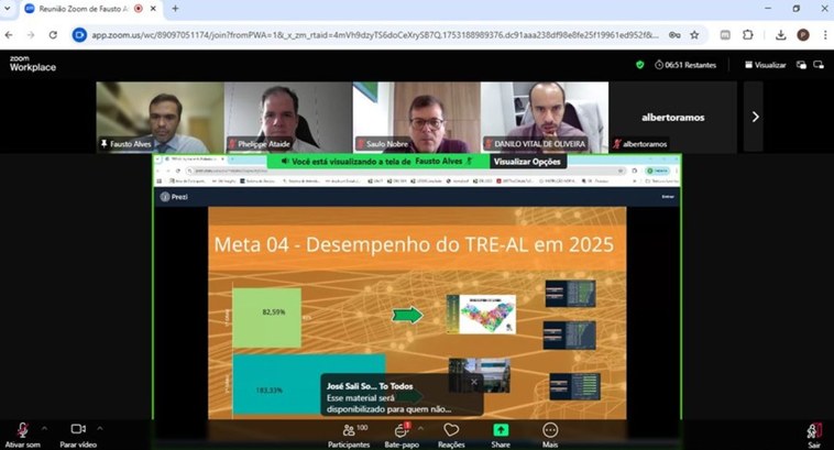 TRE-AL: REUNIÃO META 04 Reunião debate elaboração das metas nacionais do Poder Judiciário