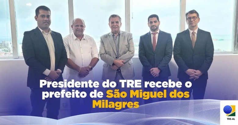 TRE-AL - Reuniao Prefeito São Miguel dos Milagres Reuniao Prefeito São Miguel dos Milagres