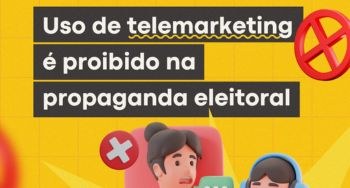 TRE-AL - telemarketing Uso de telemarketing é proibido na propaganda eleitoral