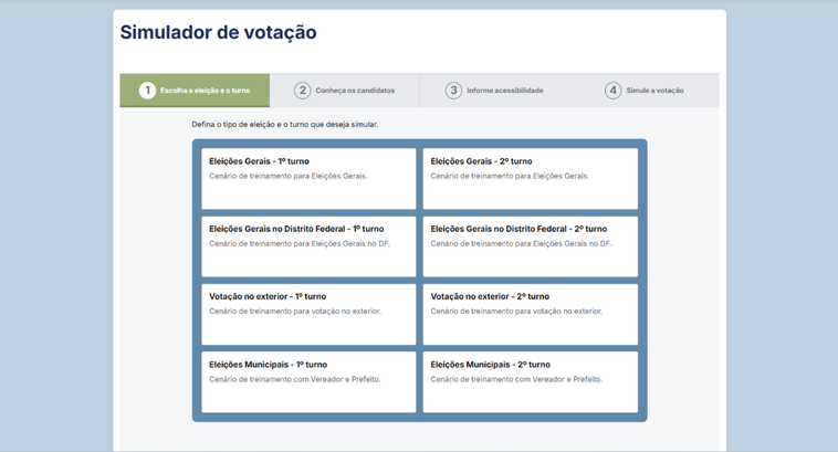 Vale a pena experimentar o recurso para garantir uma maior familiaridade com a urna eletrônica, ...