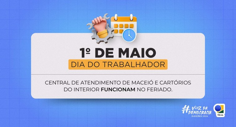 Funcionamento 01 de maio