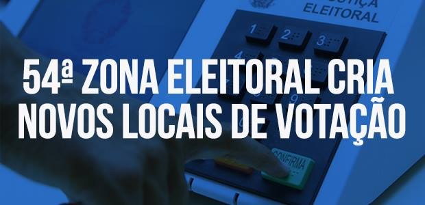 Novos locais de votação 54