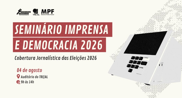 O evento acontecerá no dia 04 de agosto, das 9h às 14h, no auditório do Tribunal